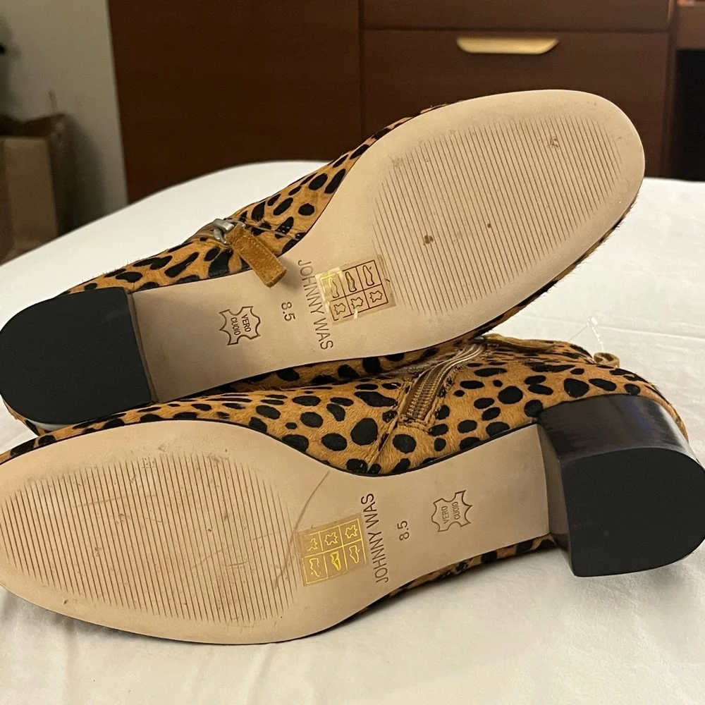 Johnny Was Leopard Booties - Picture 5 of 6